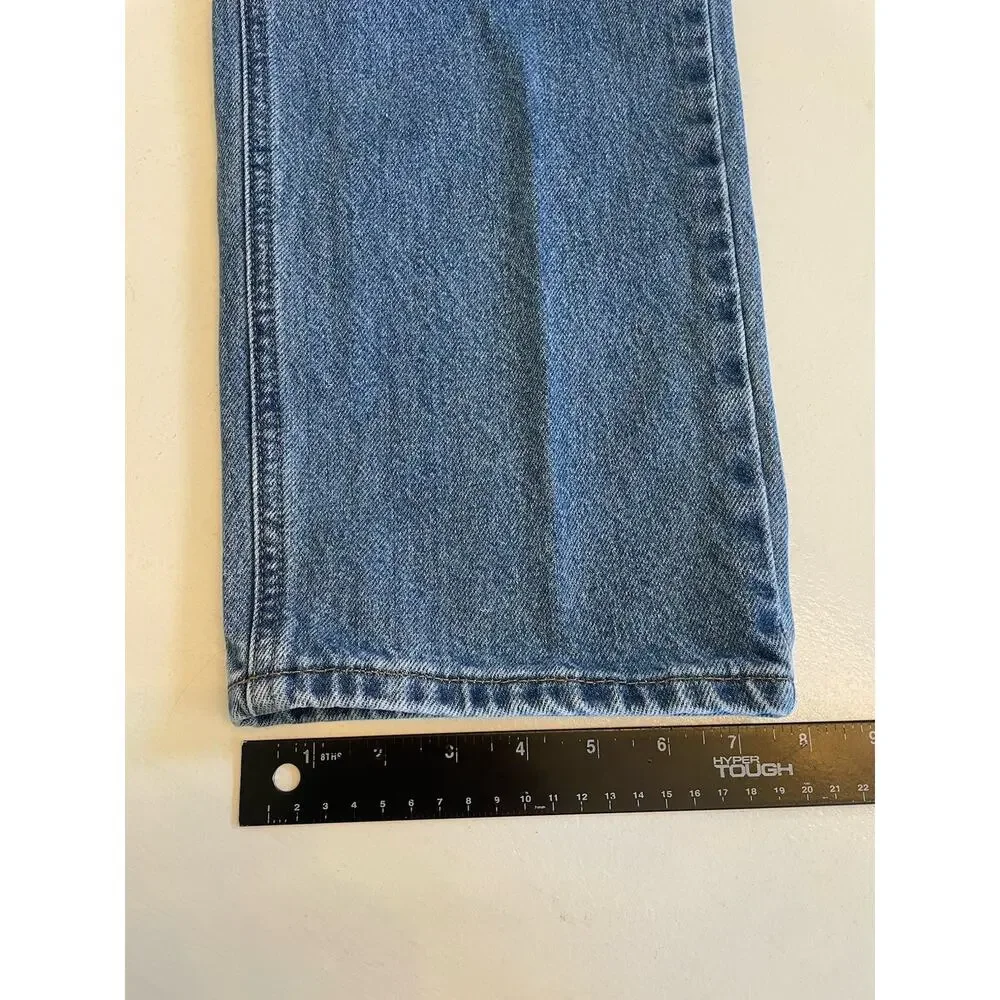 Men Carhartt B18 STW Med Wash Denim Blue Jeans 38 x 36 (Fit: 37 x 35) Straight